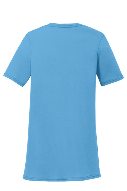 Port & Co Women's Performance Blend V-Neck Tee. LPC381V