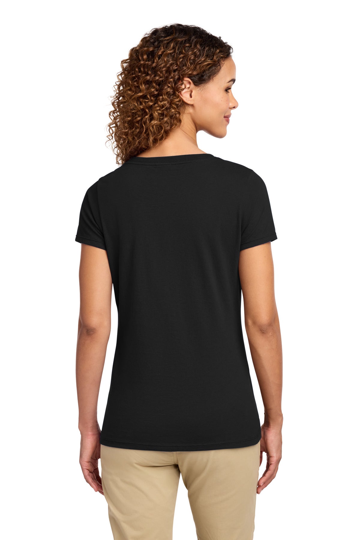 Port & Co Women's Fan Favorite V-Neck Tee. LPC450V