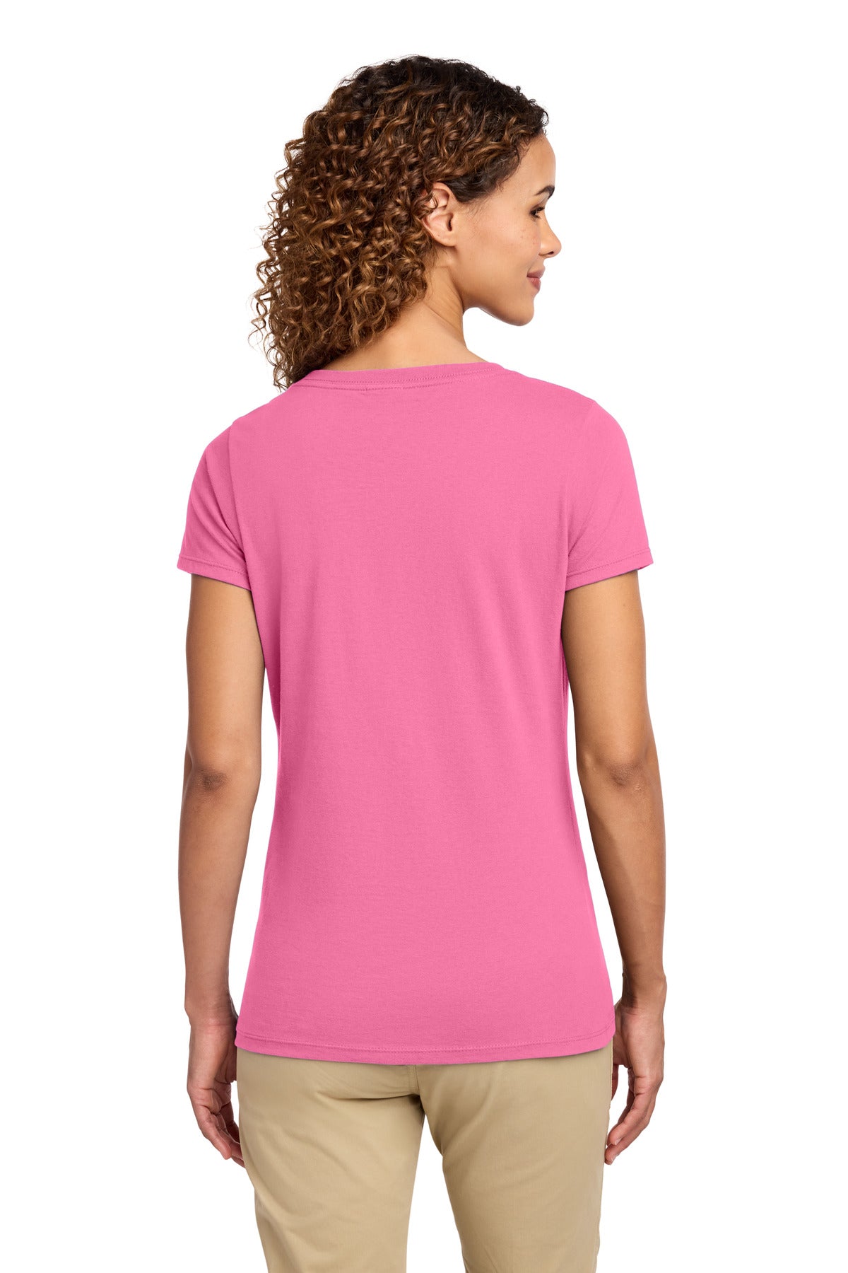 Port & Co Women's Fan Favorite V-Neck Tee. LPC450V
