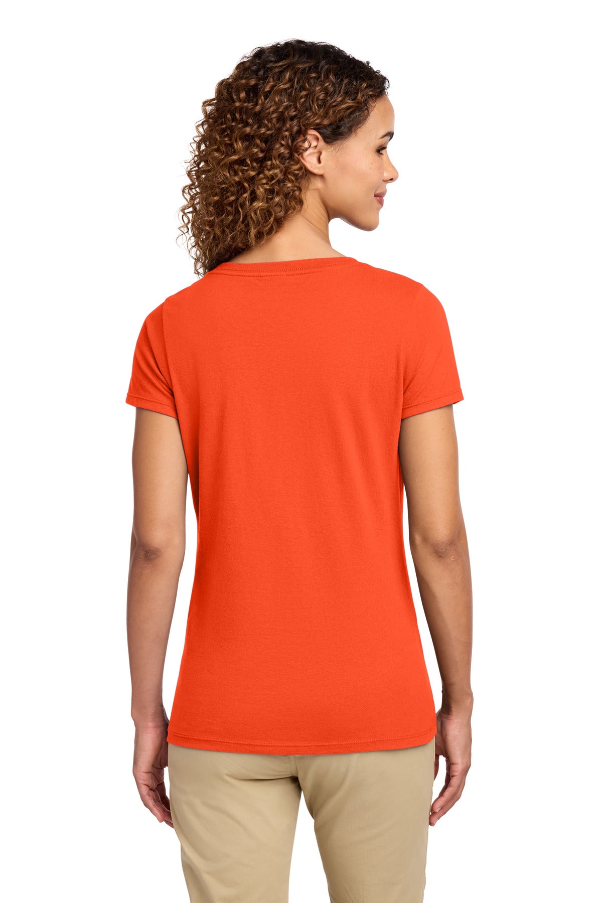 Port & Co Women's Fan Favorite V-Neck Tee. LPC450V
