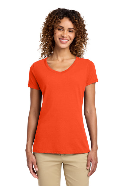 Port & Co Women's Fan Favorite V-Neck Tee. LPC450V