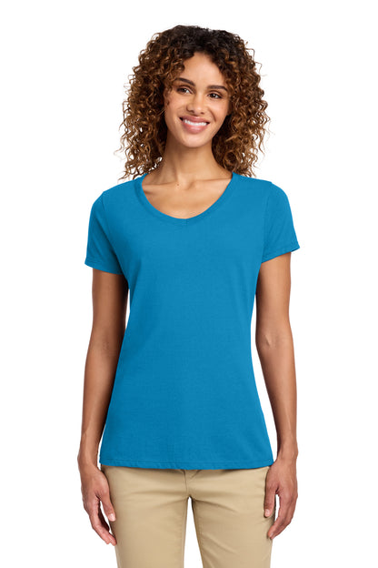 Port & Co Women's Fan Favorite V-Neck Tee. LPC450V