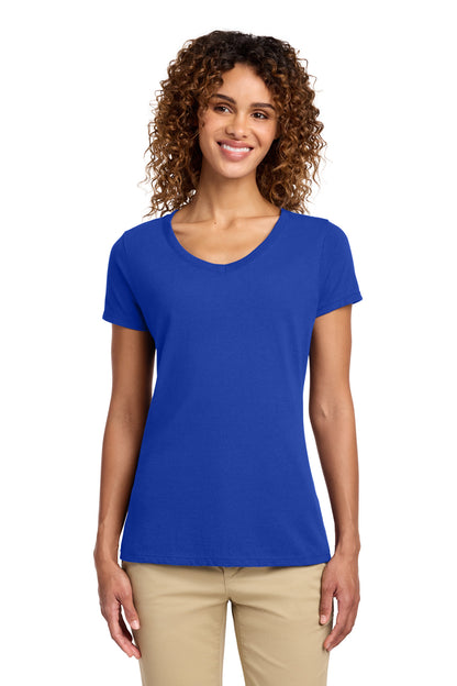 Port & Co Women's Fan Favorite V-Neck Tee. LPC450V