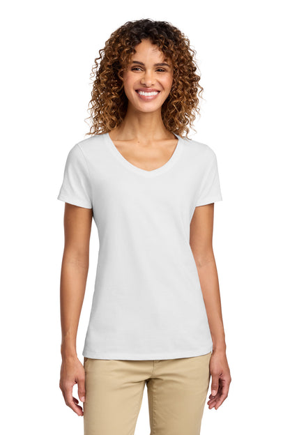 Port & Co Women's Fan Favorite V-Neck Tee. LPC450V