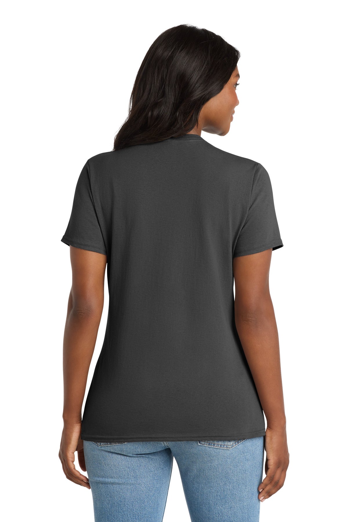 Port & Co Women's Core Cotton V-Neck Tee. LPC54V