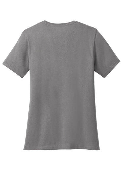 Port & Co Women's Core Cotton V-Neck Tee. LPC54V