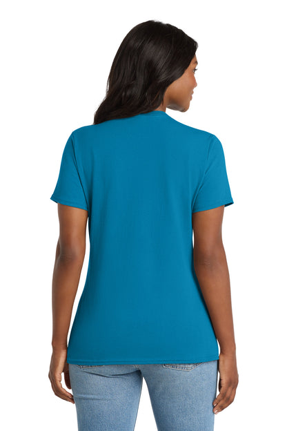 Port & Co Women's Core Cotton V-Neck Tee. LPC54V