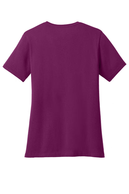 Port & Co Women's Core Cotton V-Neck Tee. LPC54V