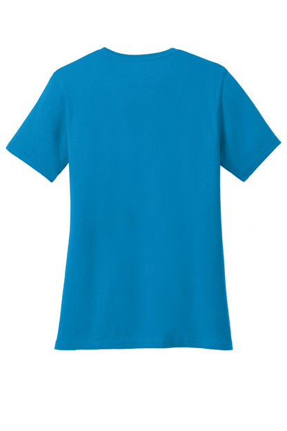 Port & Co Women's Core Cotton V-Neck Tee. LPC54V