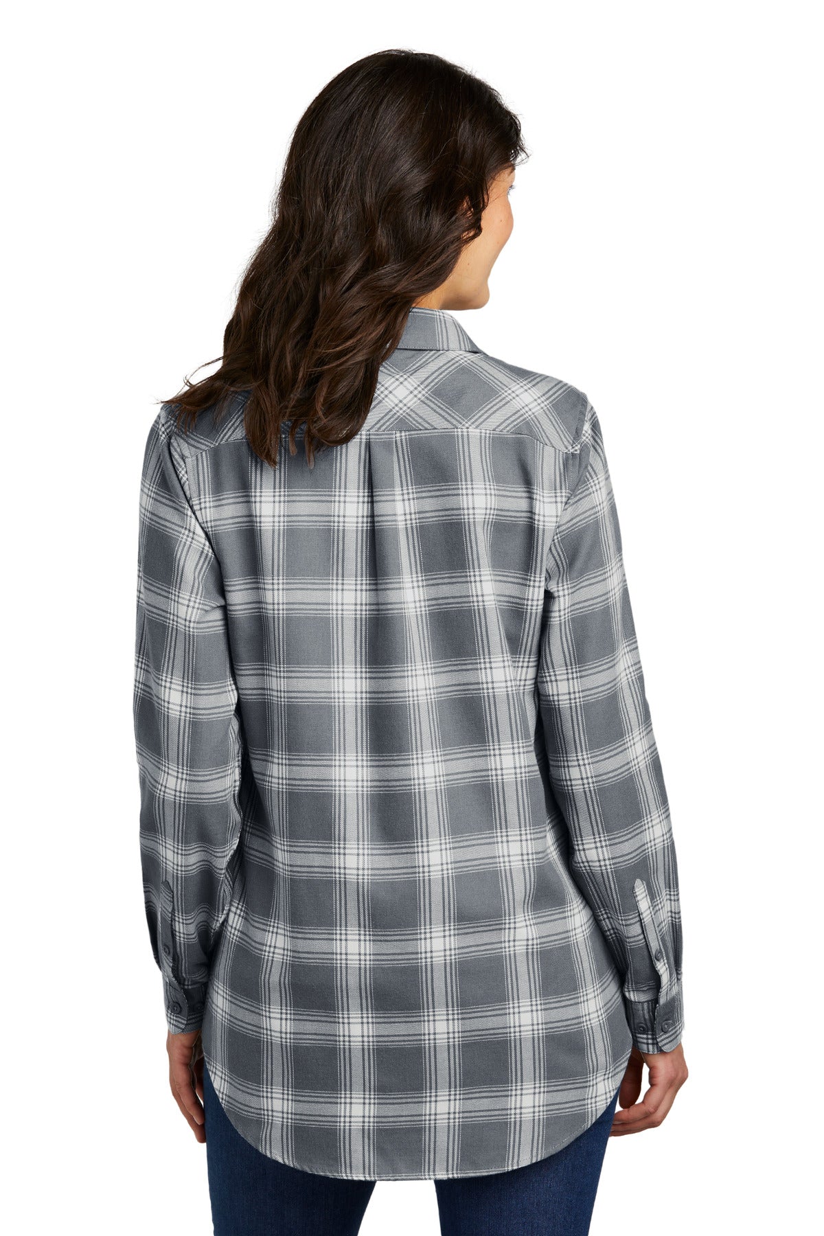 Port Authority Women's Plaid Flannel Tunic . LW668