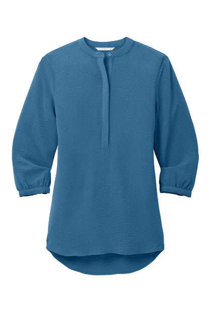 Port Authority Women's 3/4-Sleeve Textured Crepe Tunic LW713
