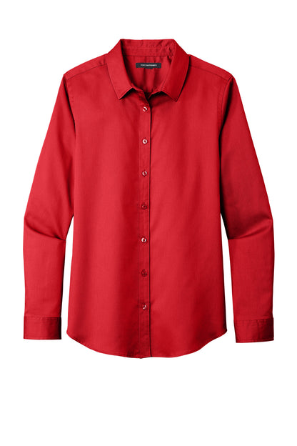 Port Authority Women's Long Sleeve SuperPro ReactTwill Shirt. LW808