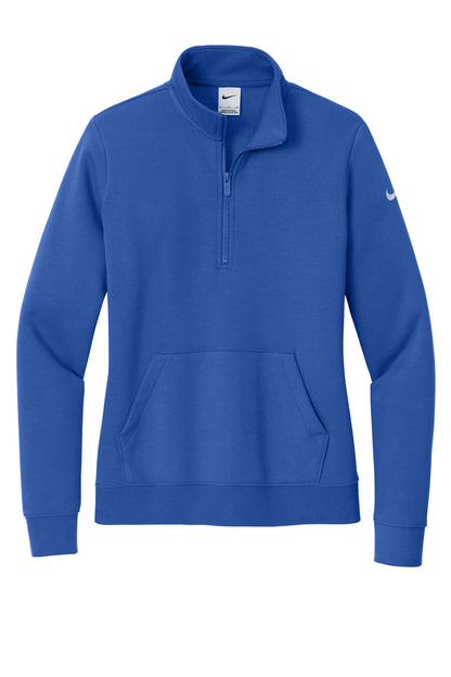 Nike Women's Club Fleece Sleeve Swoosh 1/2-Zip NKDX6720