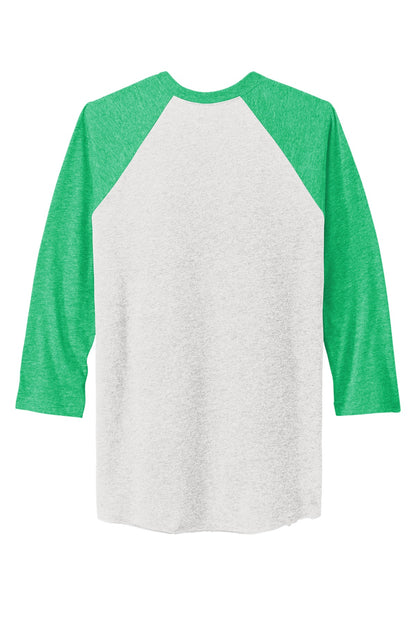 Next Level Apparel   Adult Tri-Blend 3/4-Sleeve Raglan Tee. NL6051