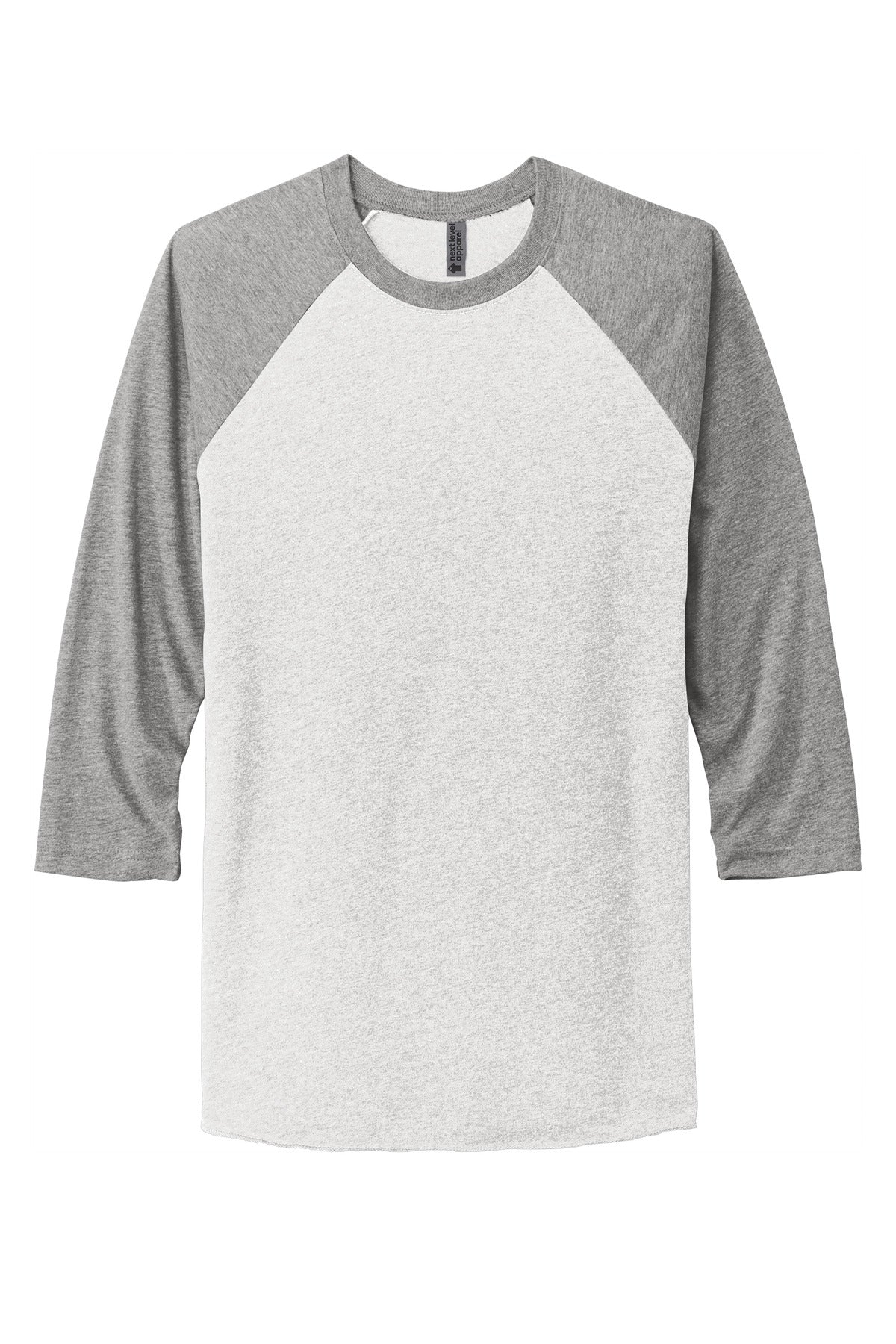 Next Level Apparel   Adult Tri-Blend 3/4-Sleeve Raglan Tee. NL6051
