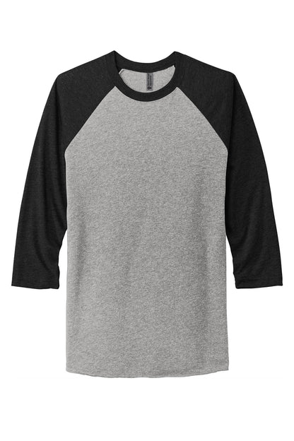 Next Level Apparel   Adult Tri-Blend 3/4-Sleeve Raglan Tee. NL6051