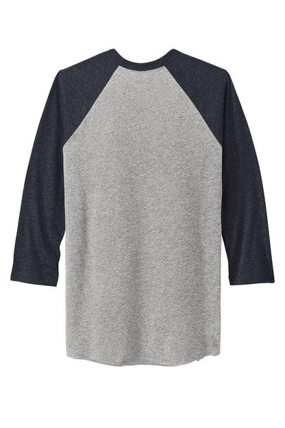 Next Level Apparel   Adult Tri-Blend 3/4-Sleeve Raglan Tee. NL6051