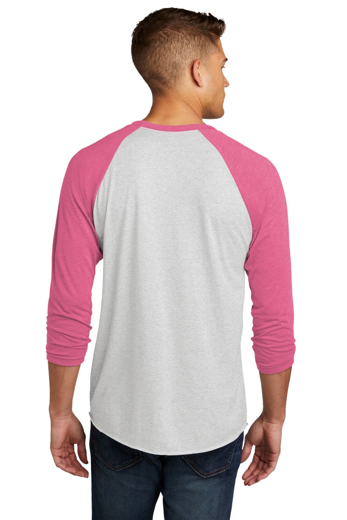 Next Level Apparel   Adult Tri-Blend 3/4-Sleeve Raglan Tee. NL6051