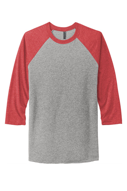Next Level Apparel   Adult Tri-Blend 3/4-Sleeve Raglan Tee. NL6051