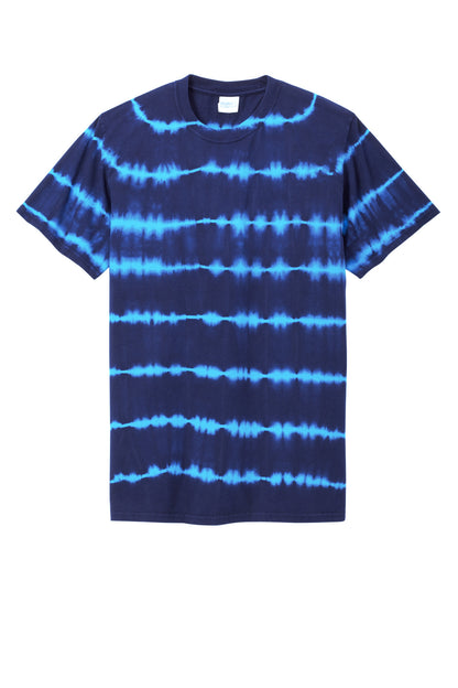 Port & Co Allover Stripe Tie-Dye Tee PC142