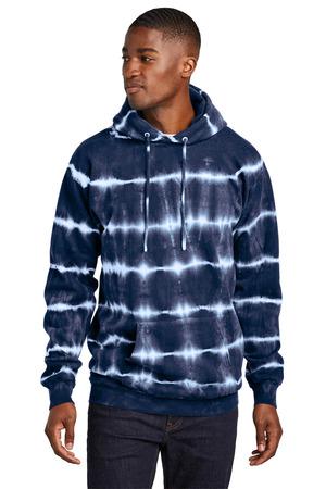 Port & Co Allover Stripe Tie-Dye Fleece PC143
