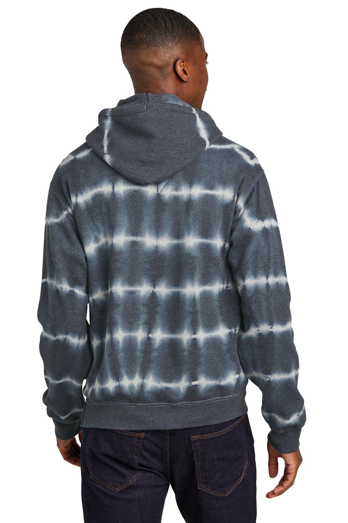 Port & Co Allover Stripe Tie-Dye Fleece PC143