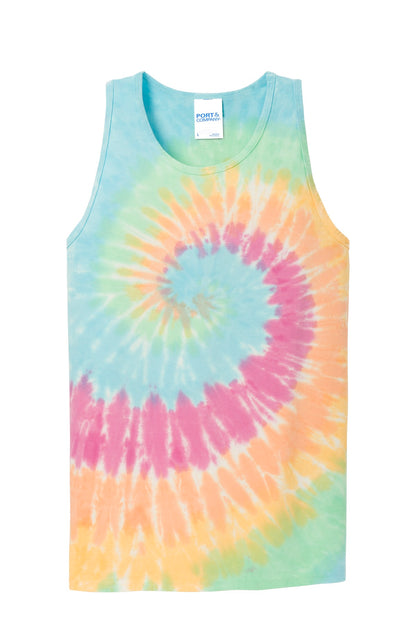 Port & Co Tie-Dye Tank Top.  PC147TT