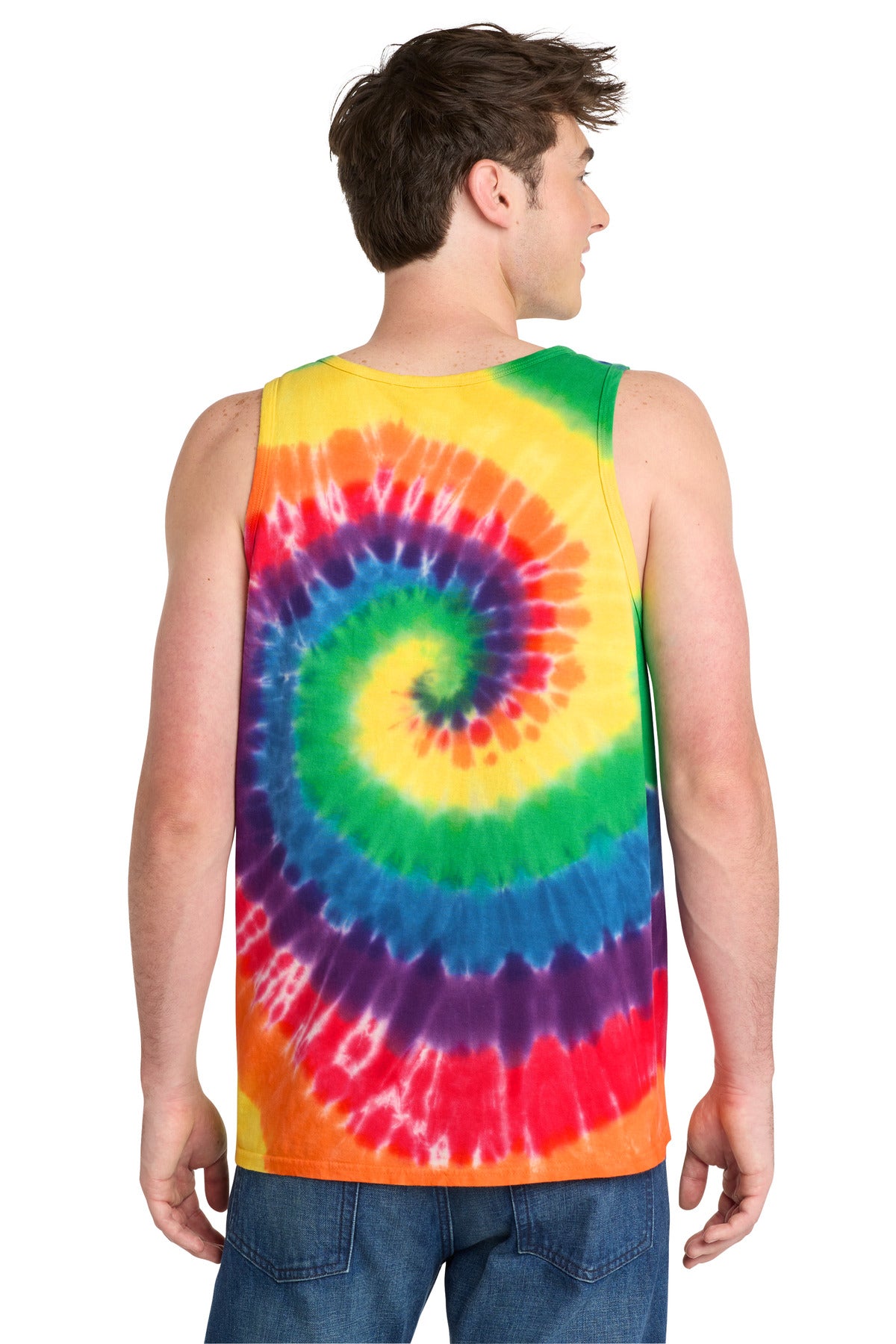 Port & Co Tie-Dye Tank Top.  PC147TT