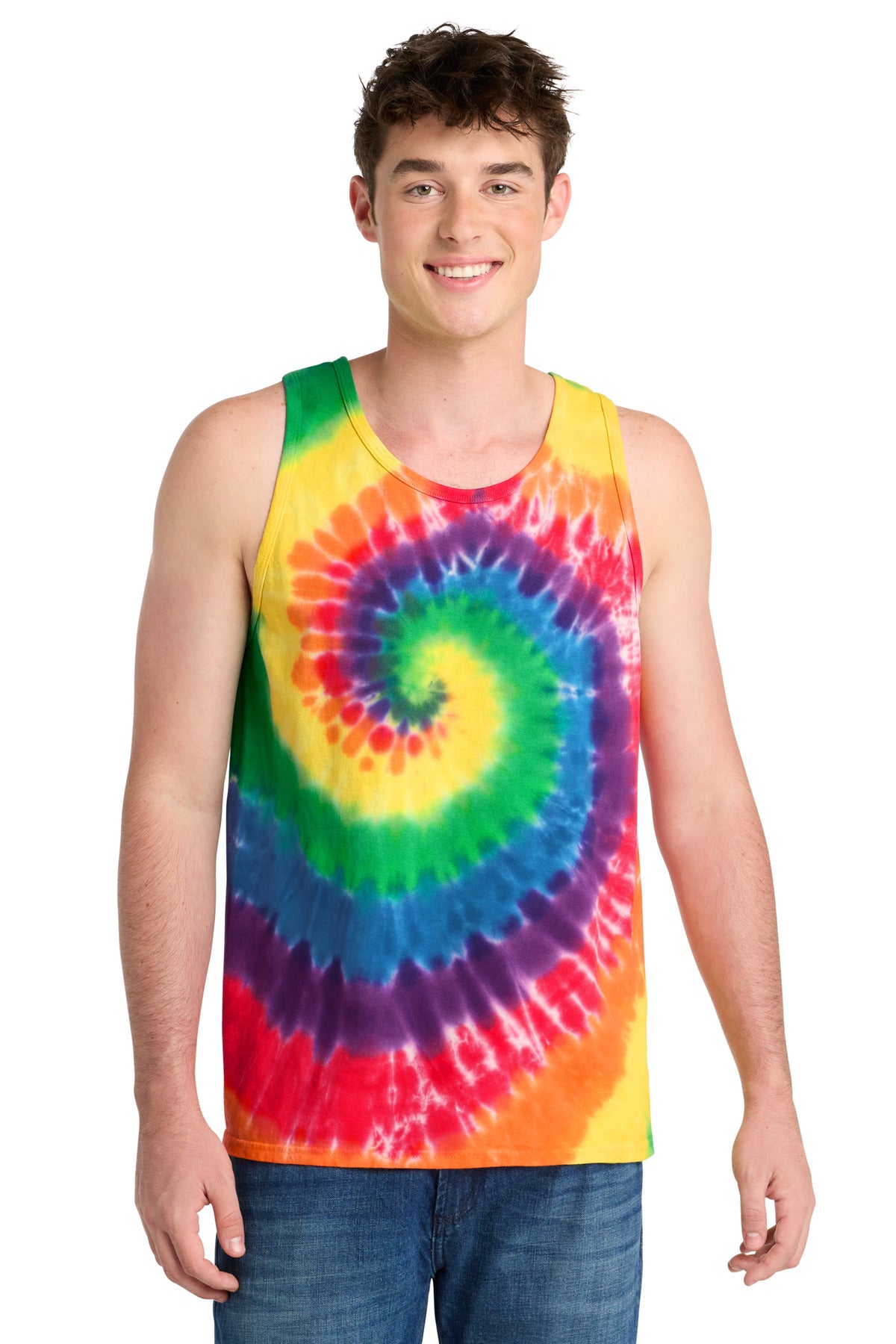 Port & Co Tie-Dye Tank Top.  PC147TT