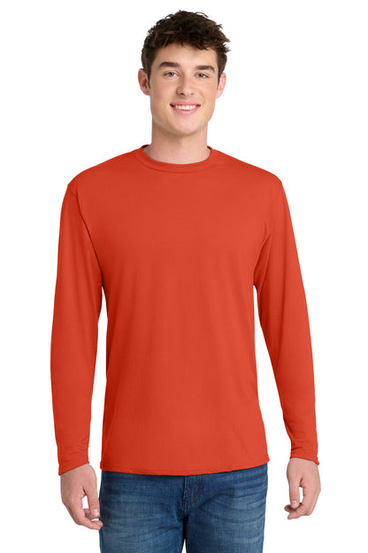 Port & Co Long Sleeve Performance Blend Tee. PC381LS