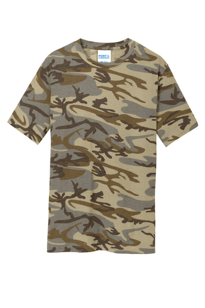 Port & Co Core Cotton Camo Tee.  PC54C
