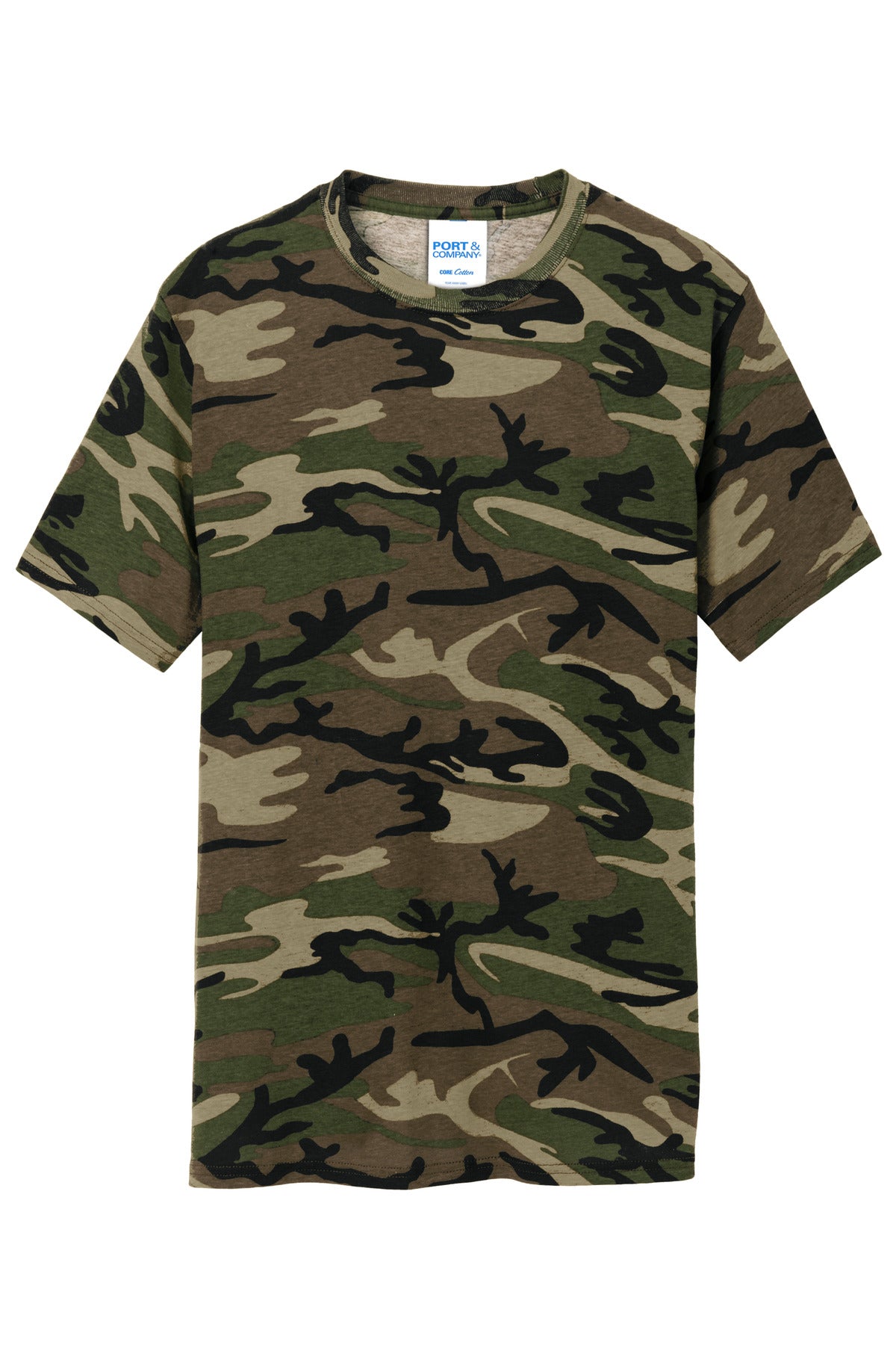 Port & Co Core Cotton Camo Tee.  PC54C