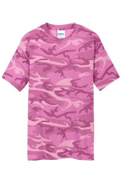 Port & Co Core Cotton Camo Tee.  PC54C