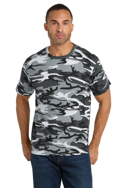 Port & Co Core Cotton Camo Tee.  PC54C