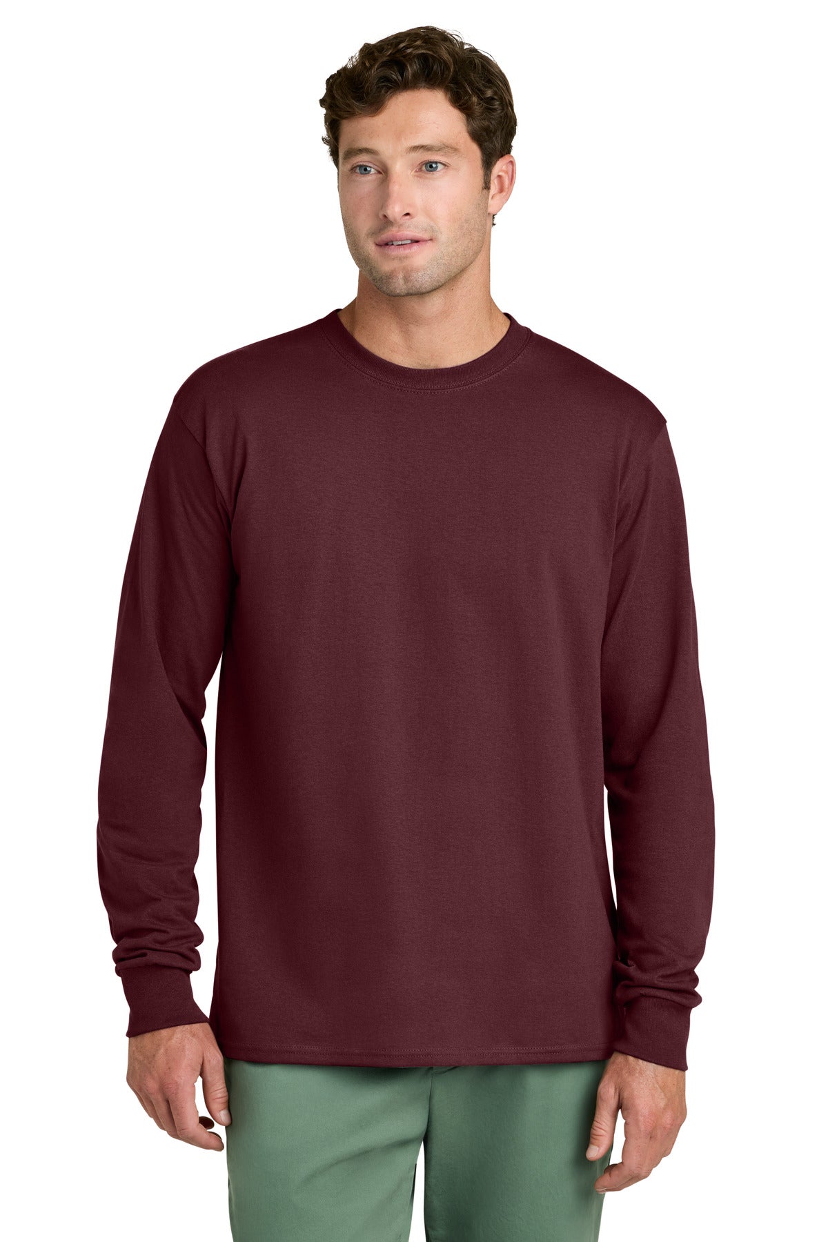 Port & Co Long Sleeve Core Cotton Tee. PC54LS