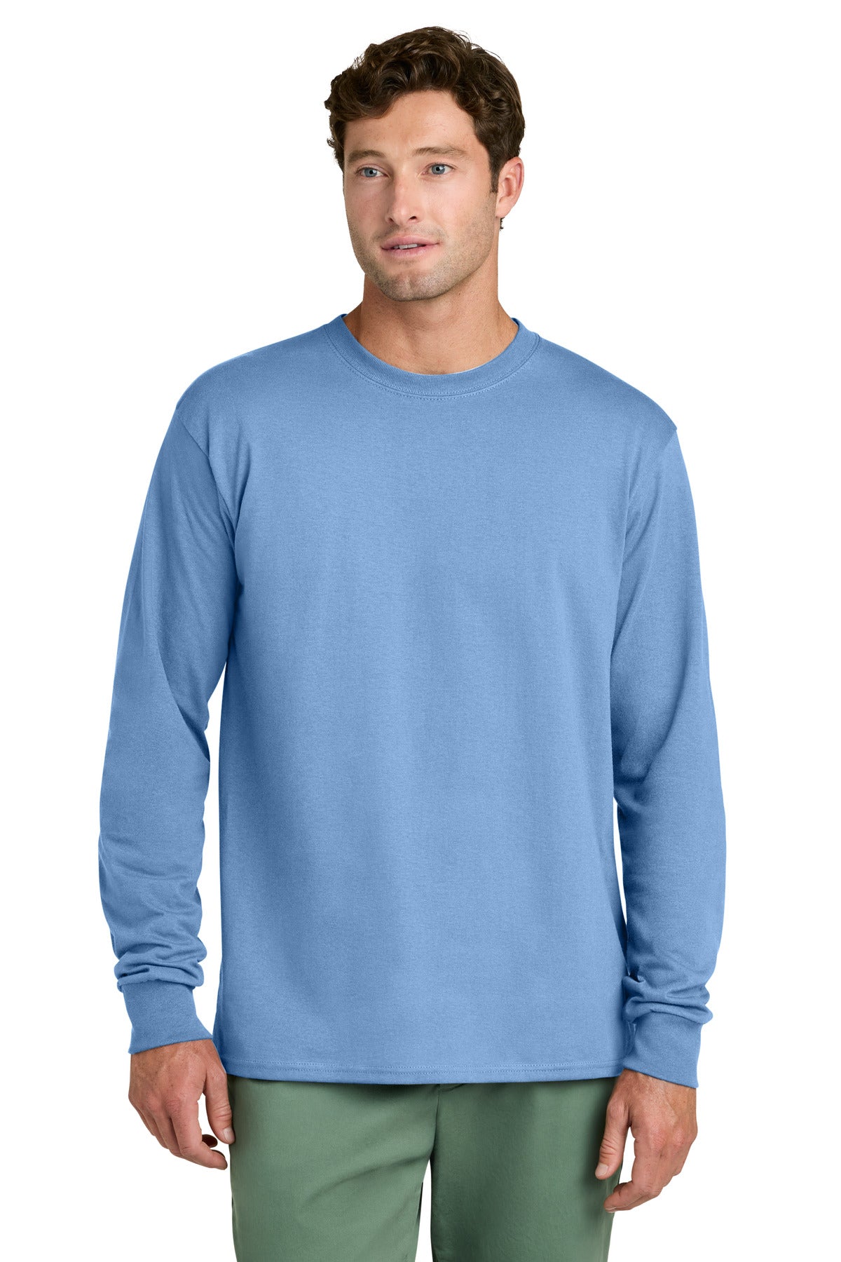 Port & Co Long Sleeve Core Cotton Tee. PC54LS