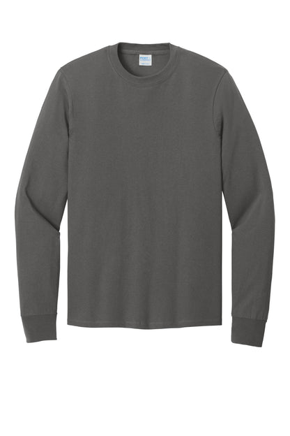 Port & Co Long Sleeve Core Cotton Tee. PC54LS