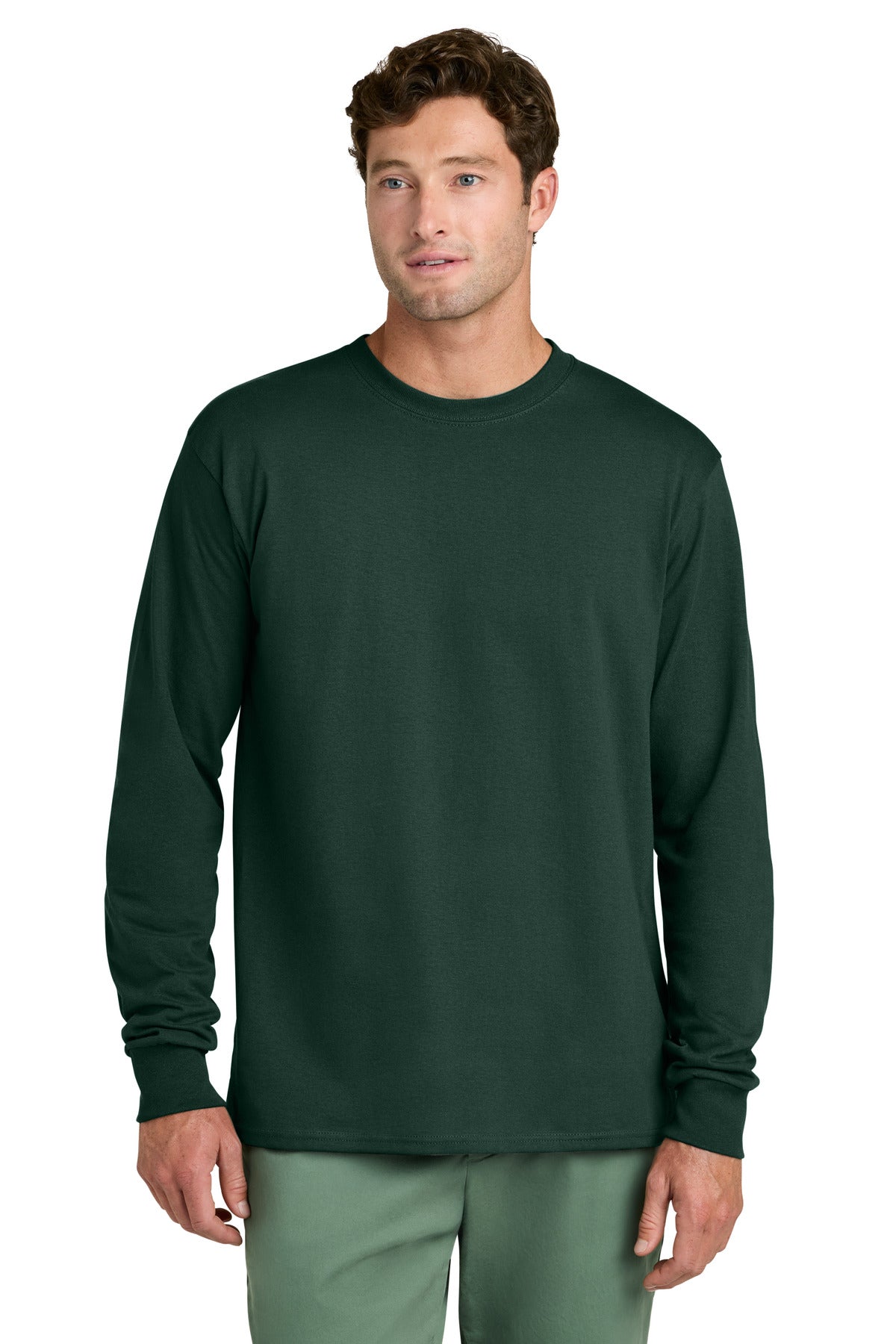 Port & Co Long Sleeve Core Cotton Tee. PC54LS