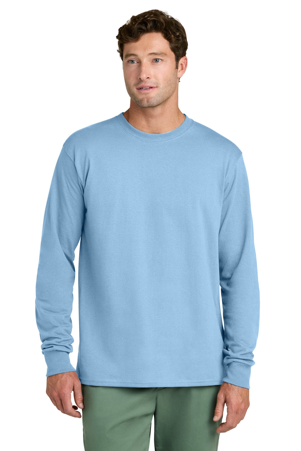 Port & Co Long Sleeve Core Cotton Tee. PC54LS