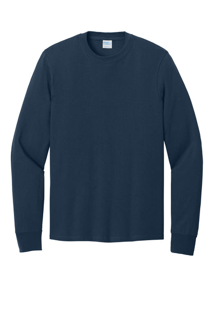 Port & Co Long Sleeve Core Cotton Tee. PC54LS