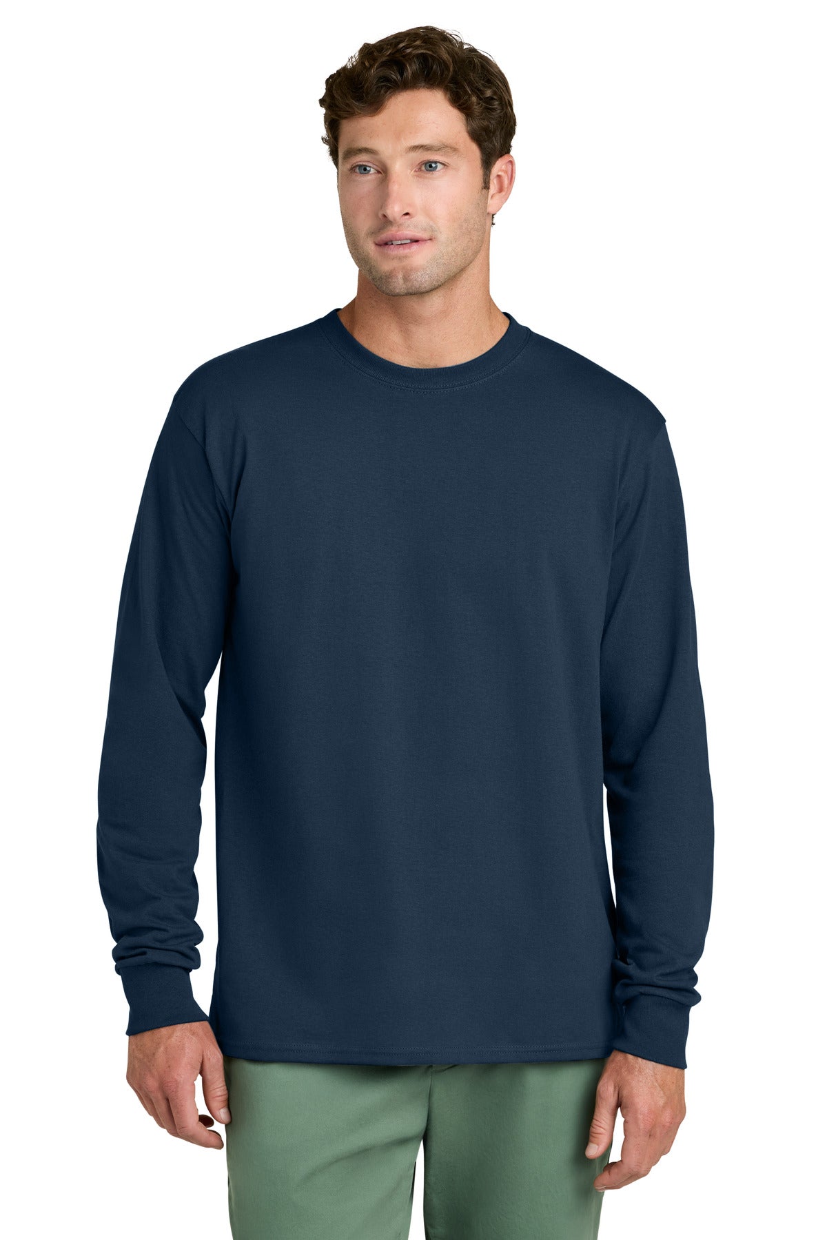 Port & Co Long Sleeve Core Cotton Tee. PC54LS