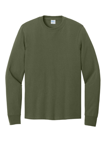 Port & Co Long Sleeve Core Cotton Tee. PC54LS
