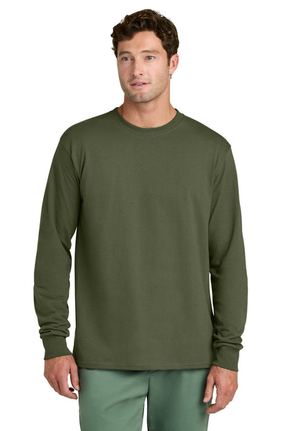 Port & Co Long Sleeve Core Cotton Tee. PC54LS