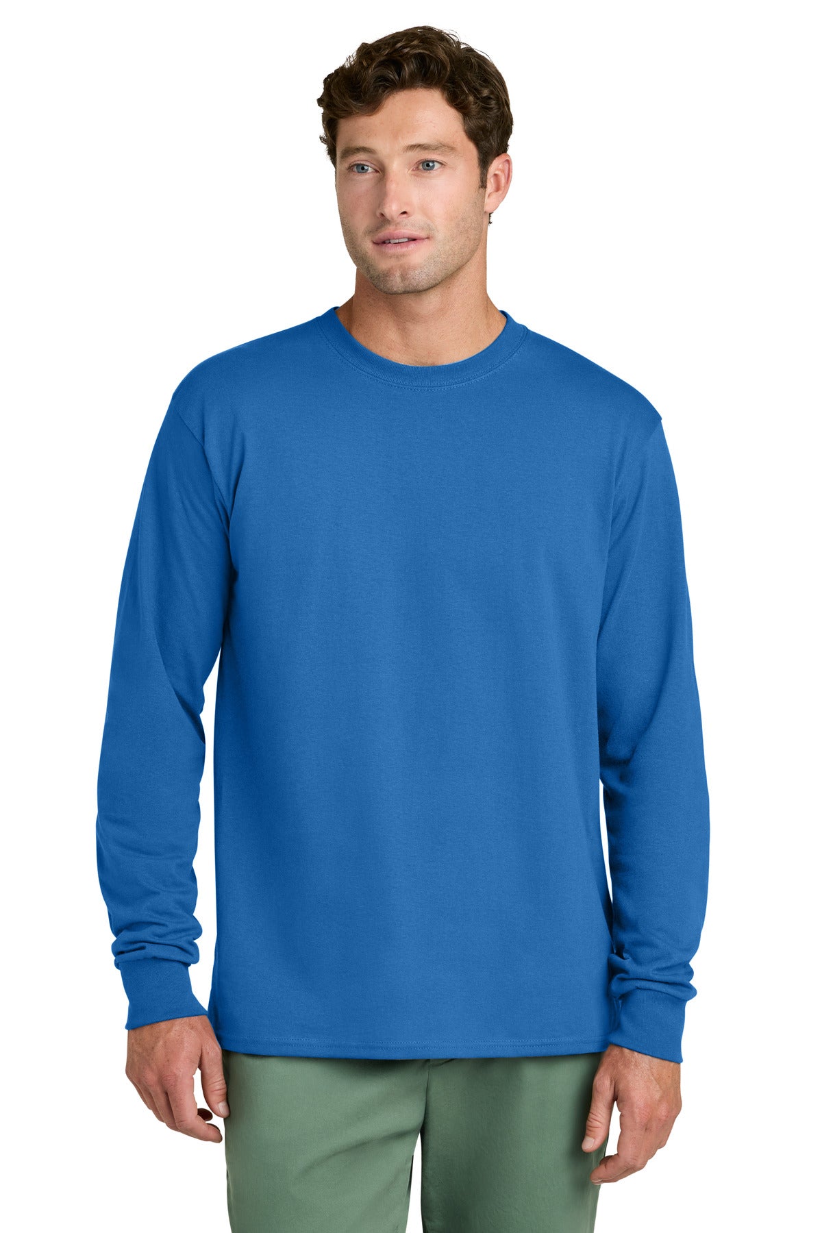 Port & Co Long Sleeve Core Cotton Tee. PC54LS