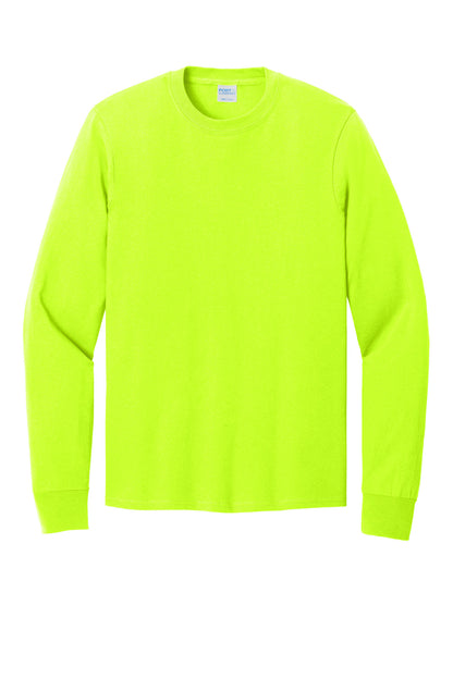 Port & Co Long Sleeve Core Cotton Tee. PC54LS