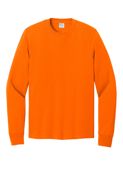 Port & Co Long Sleeve Core Cotton Tee. PC54LS