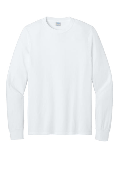 Port & Co Long Sleeve Core Cotton Tee. PC54LS