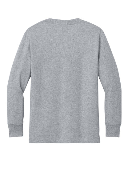 Port & Co Youth Long Sleeve Core Cotton Tee. PC54YLS
