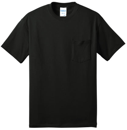 Port & Co Core Blend Pocket Tee. PC55P