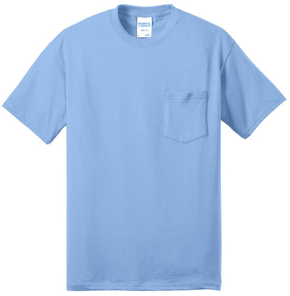 Port & Co Core Blend Pocket Tee. PC55P